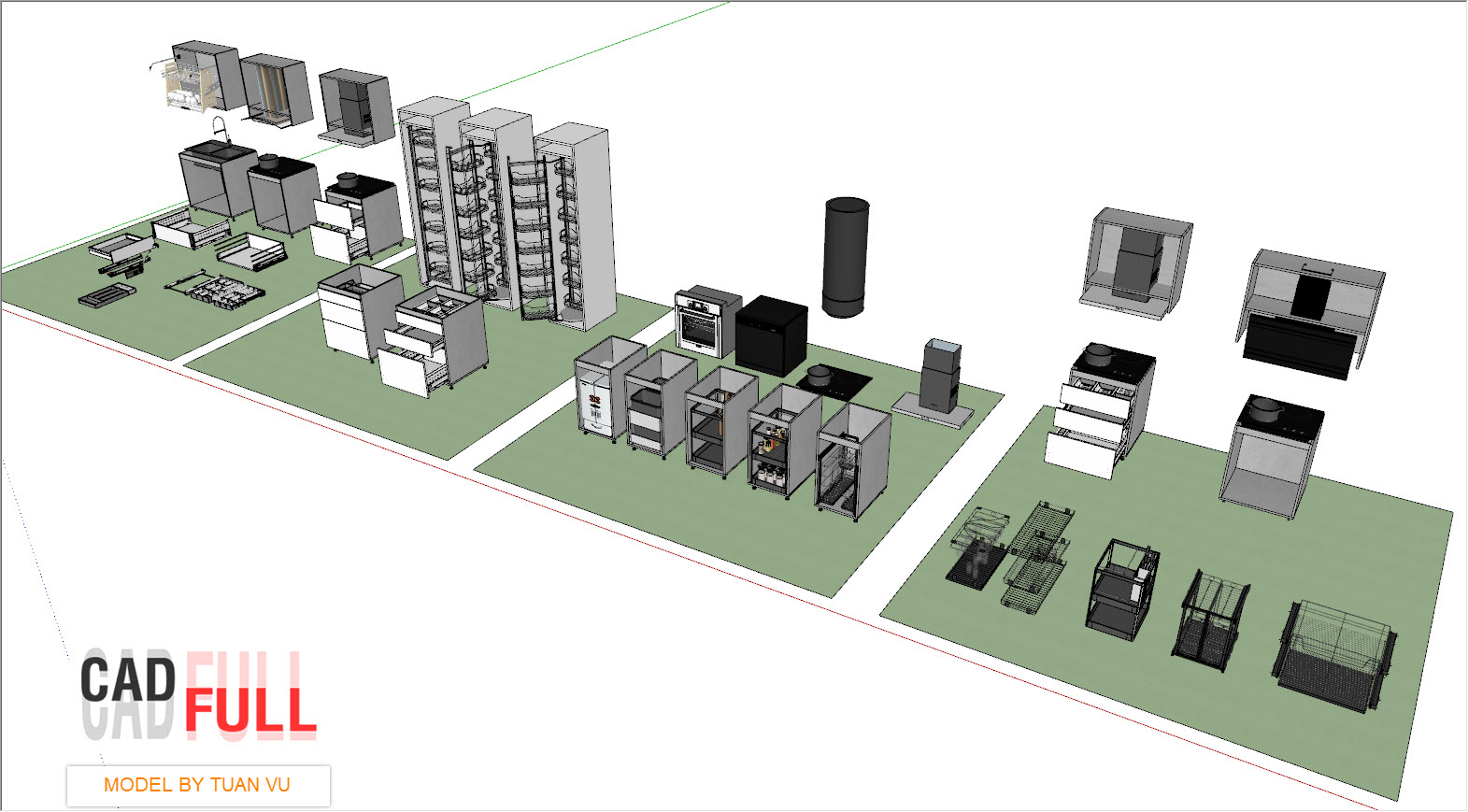 Phụ Kiện Minh Họa Cho Sketchup Nội Thất